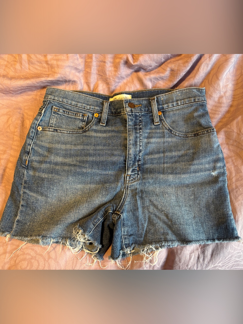 Madewell Denim high rise shorts - Blue